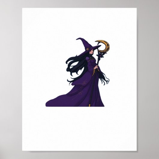 Whimsigothic Moon Witch Poster (Vorne)