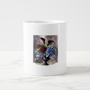 Whimsigothie - Gothic Floral Vase ästhetische Klas Jumbo-Tasse