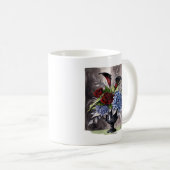 Whimsigothie - Gothic Floral Vase ästhetische Klas Kaffeetasse (VorderseiteRechts)