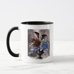 Whimsigothie - Gothic Floral Vase ästhetische Klas Tasse