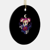 Whimsigothische Pilze Classic Keramik Ornament (Rechts)