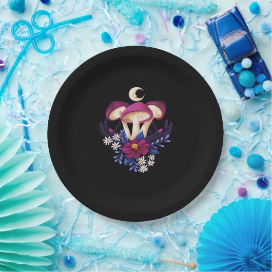 Whimsigothische Pilze Classic Pappteller (Party)