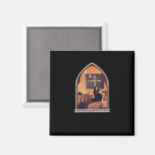 Whimsigotische Kathedrale Classic Magnet (Vorderseite/Rückseite)