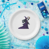 Whimsigotische Mondhexe Pappteller (Party)