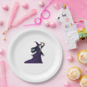 Whimsigotische Mondhexe Pappteller (Party)