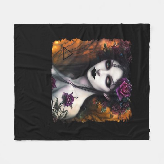 Whimsigow - Herbstnächte und Vintages Design Fleecedecke (Vorderseite (Horizontal))