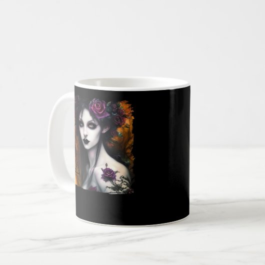 Whimsigow - Herbstnächte und Vintages Design Kaffeetasse (Vorderseite Links)