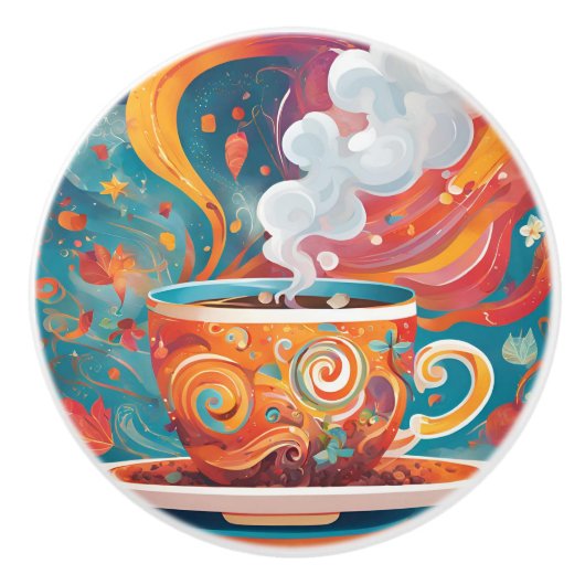 Whimsikaffee Keramikknauf (Vorderseite)