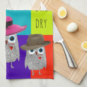 Whimsikal und Niedliche Weise Schüssel Küchentuch (Viertel Falte)