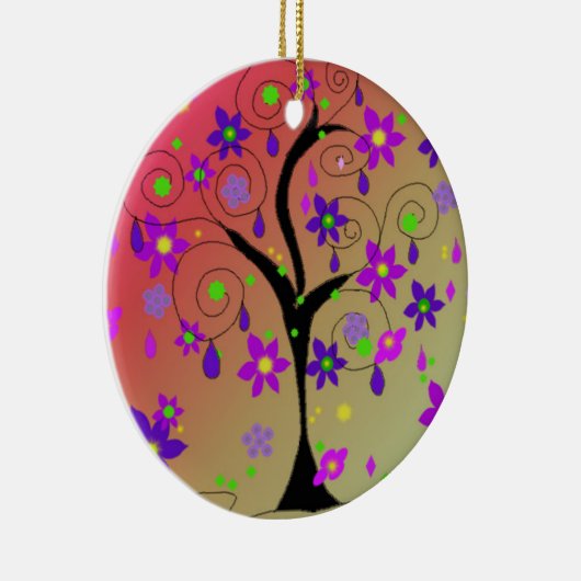 Whimsikalbaum Keramik Ornament (Rechts)