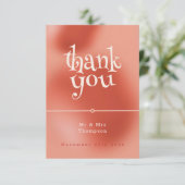 Whimsikale Blasen der Liebe: Märchenhafte Hochzeit Dankeskarte (Stehend Vorderseite)