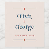 Whimsikale Blasen der Liebe: Märchenhafte Hochzeit Weinetikett (Einzelnes Label)