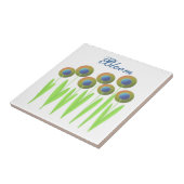 Whimsikale Blume - Blüte Fliese (Seite)