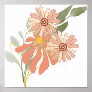 Whimsikale Blume Poster