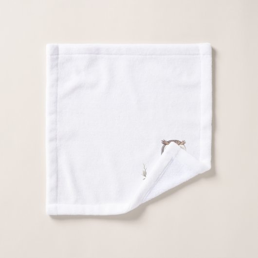 Whimsikale Eule in einem Baum geknallt Badhandtuch Set (Waschlappen)