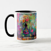 Whimsikale Farbexplosion Tasse (Links)