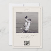Whimsikale Hand Französisch Hochzeit speichern das Save The Date (Rückseite)