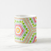 Whimsikale Hexagons, boho Kaffeetasse (Mittel)
