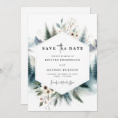 Whimsikale Hochzeit außerhalb des Fotos Save The Date (Vorne/Hinten)