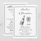 Whimsikale Hochzeit Einladung (Vorne/Hinten)