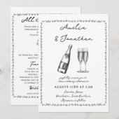 Whimsikale Hochzeit Einladung (Vorne/Hinten)