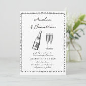 Whimsikale Hochzeit Einladung (Stehend Vorderseite)