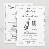 Whimsikale Hochzeit Einladung (Vorne/Hinten)
