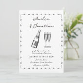 Whimsikale Hochzeit Einladung (Stehend Vorderseite)