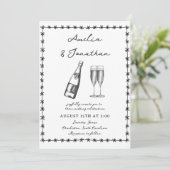 Whimsikale Hochzeit Einladung (Stehend Vorderseite)