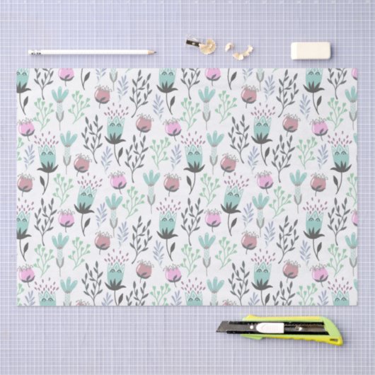 Whimsikale hübsche Pastellfarben Seidenpapier (Handwerk)