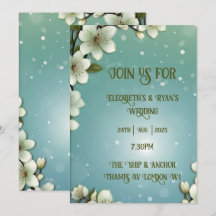 Whimsikale Kirschblüte mit Glitzern