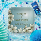 Whimsikale Kirschblüte mit Glitzern Pappteller (Party)