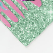 Whimsikale kleine Meerjungfrauen unter dem Meeresm Fleecedecke (Ecke)