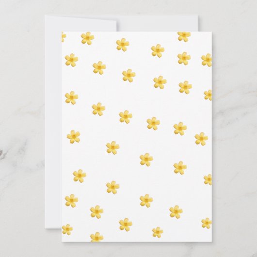 Whimsikale kleine Sonne auf dem Weg Babydusche Einladung (Rückseite)