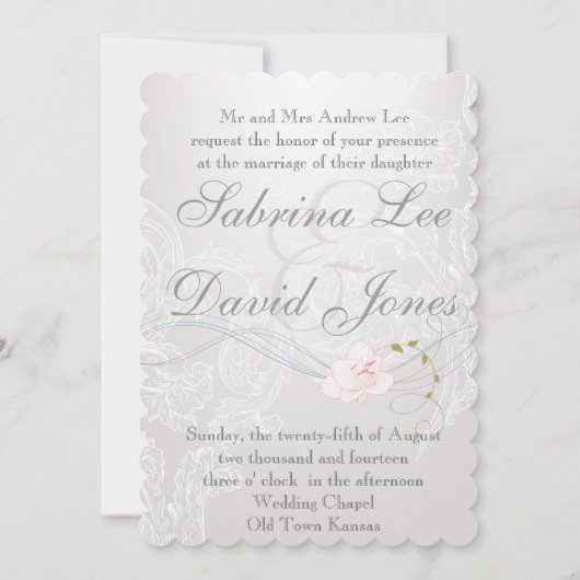 Whimsikale Schmetterlinge und Hochzeitseinladung Einladung (Rückseite)