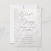 Whimsikale Schmetterlinge und Spitzen-Empfang lade Einladung (Rückseite)