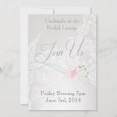 Whimsikale Schmetterlinge und Spitzen-Verlobung Ankündigung (Rückseite)