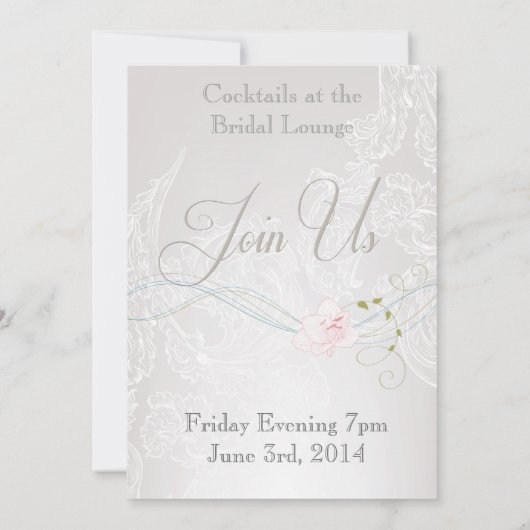 Whimsikale Schmetterlinge und Spitzen-Verlobung Ankündigung (Rückseite)