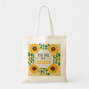Whimsikale Sonnenblumen, du bist mein Sonnenschein Tragetasche