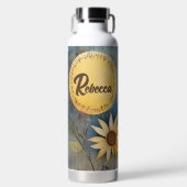 Whimsikale Sonnenblumen und Sonne Trinkflasche (Vorderseite)