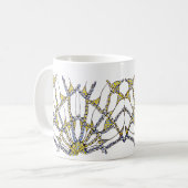 Whimsikale Tasse (Doodle - von Hand gezeichnet) (Vorderseite Links)