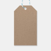 Whimsikale Typografie und Lebkuchen Geschenkanhänger (Rückseite)