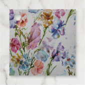 Whimsikale und farbenfrohe Schmetterlinge und Blum Geschenkanhänger (Vorderseite)