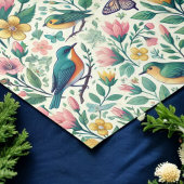 Whimsikale Vintage Vögel und Blumenmuster Seidenpapier