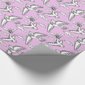 Whimsikale Vögel in den Wolken benutzerdefinierte  Geschenkpapier (Ecke)