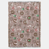 Whimsikale Weihnachtskost Winterurlaub Decke (Vorderseite Vertikal)