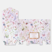 Whimsikale Wildblume Rosa Hochzeit Geschenkschachtel (Ungefaltet)