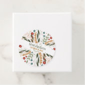 Whimsikale Wildblumen vergnügen sich mit moderner  Geschenkanhänger (Beispiel)