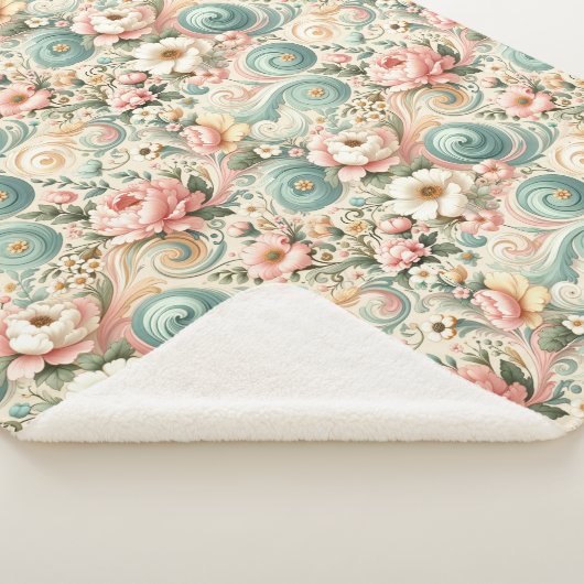 Whimsikale Wirbel in Pastel Sherpadecke (3/4)