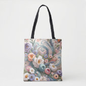 Whimsikale Wirbel in Pastel Tasche (Vorderseite)